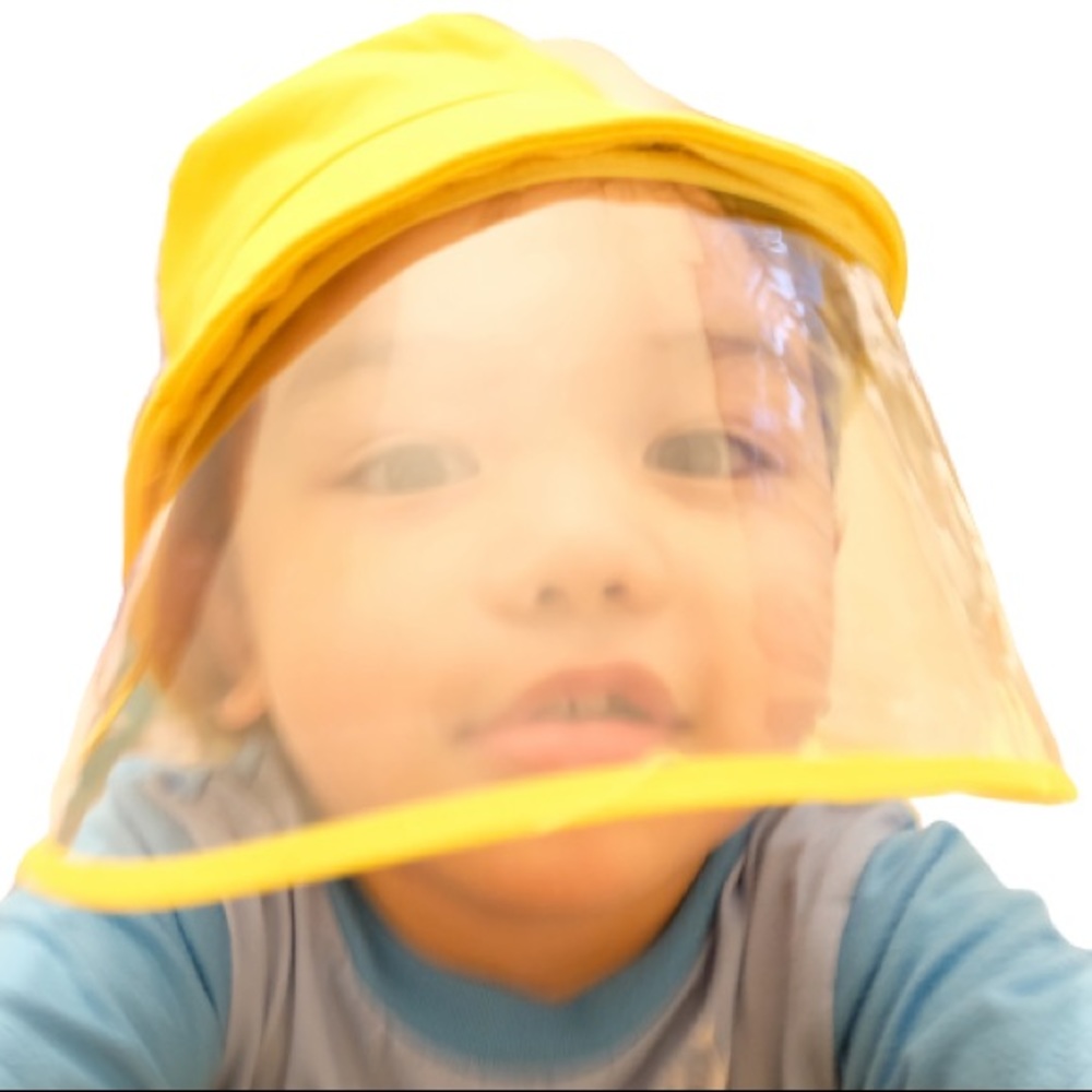 Bucket hat for kids Face shield